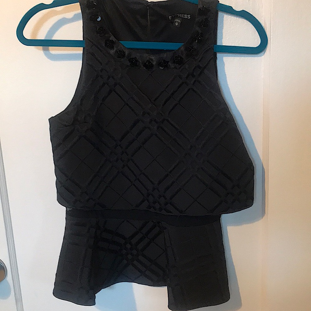 Peplum dressy top